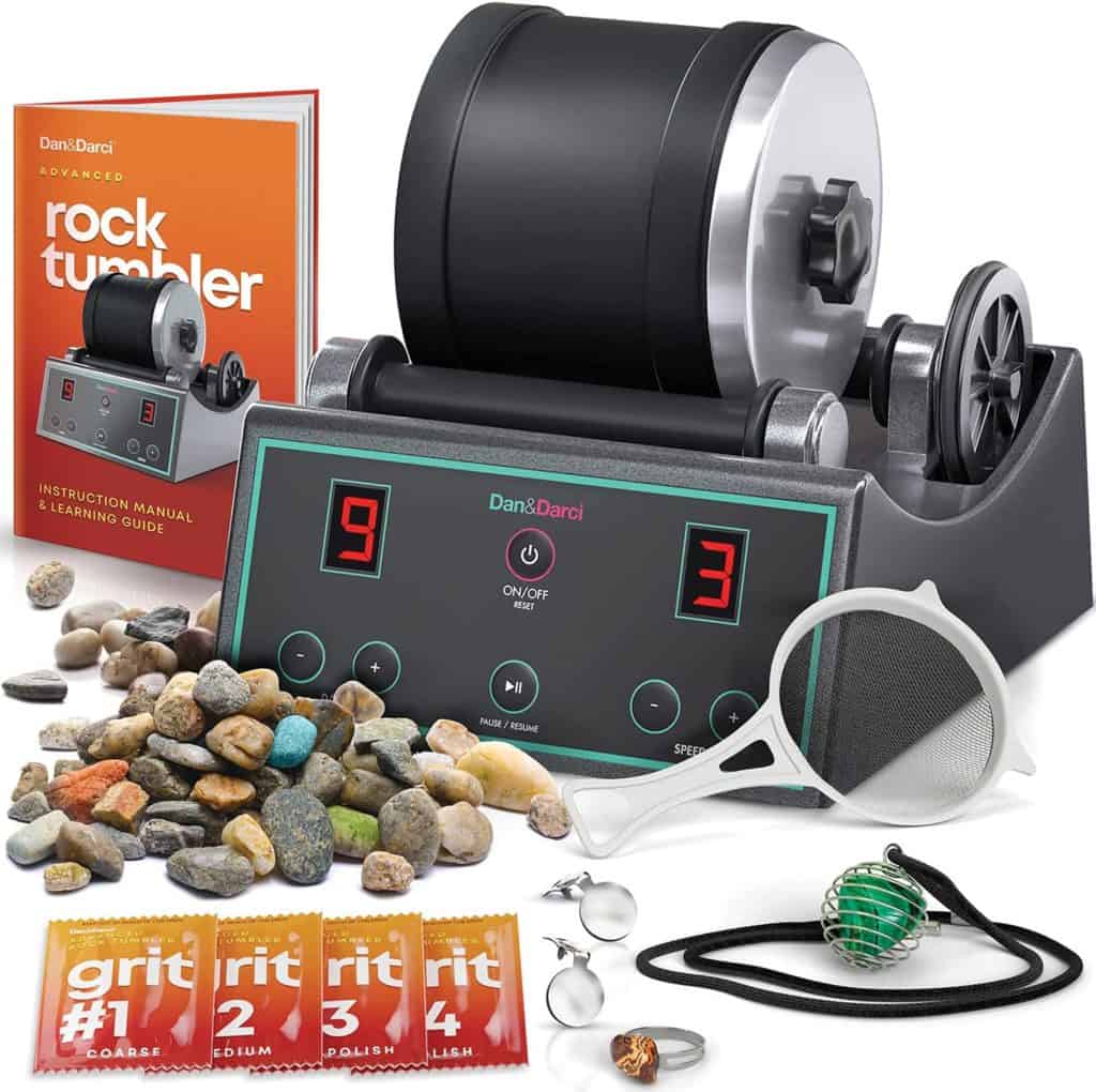 Rock Tumbler Grit 4 Steps Complete Kit,Total 3 Pounds, Can Polish Up to 20  LBS of Rocks, Rock Polishing Grit Media for Any Brand Rock Tumbler, Rock